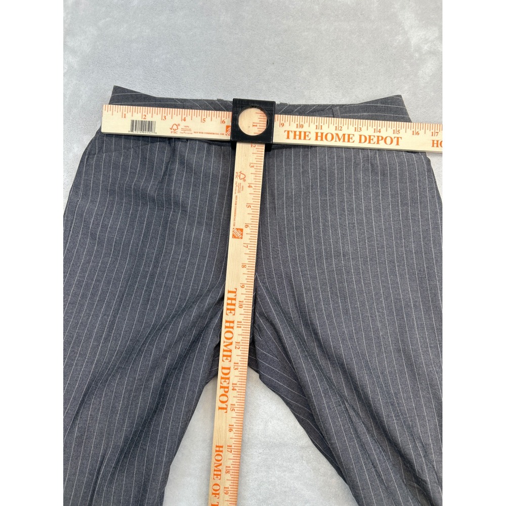 Tahari Pant Suit 8 Grey Pinstripe Arthur Levine Blazer Trousers Professional Set - Picture 10 of 14
